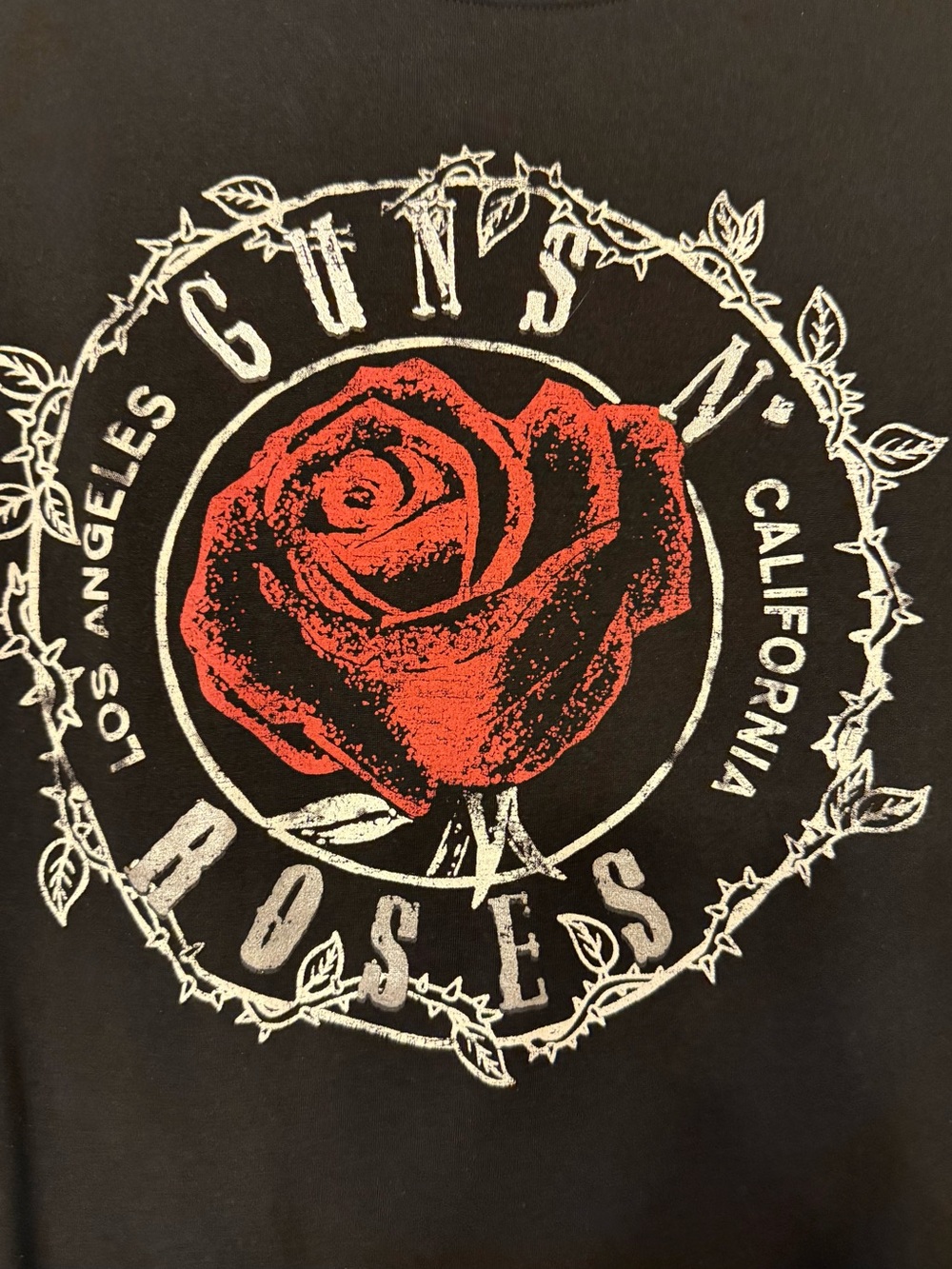 Guns N’ Roses 3X 24W-26W Black Rose Graphic T-Shirt 2024